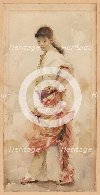 Girl in Spanish Costume, 1879/80. Creator: John Singer Sargent.