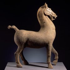 Funerary Sculpture of a Horse, 25-220. Creator: Unknown.