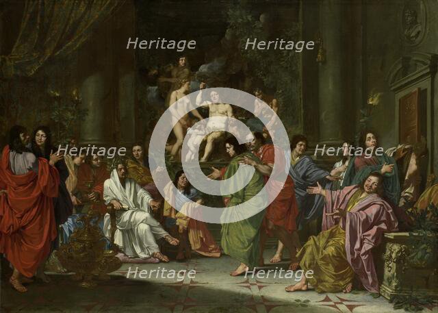 The Induction of a New Member into the Band of Northern Painters in Rome, c.1660. Creator: Anon.