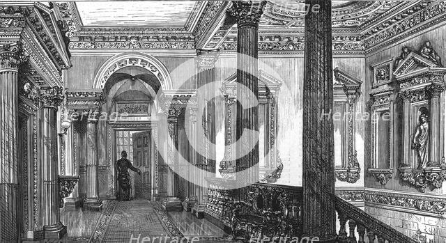 'An old London Mansion - 'Cowfields', 30 Old Burlington Street', 1886. Creator: Unknown.