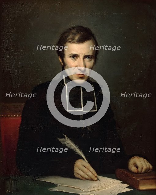 Hugues-Félicité Robert de Lamennais (1782-1854). Artist: Guérin, Paulin (1783-1855)