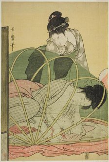 Mosquito Net for a Baby, Japan, c. 1794/95. Creator: Kitagawa Utamaro.