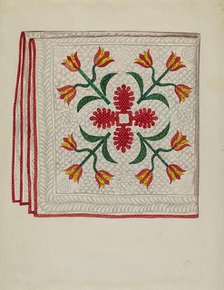 Quilt, c. 1936. Creator: Lillian Causey.