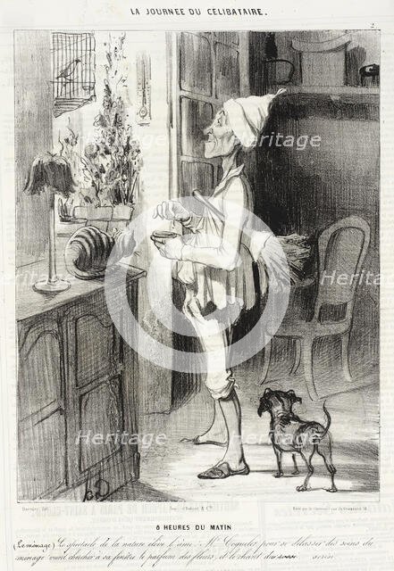 8 heures du matin, 1839. Creator: Honore Daumier.