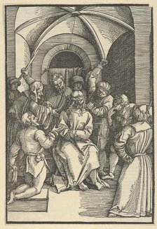 The Mocking of Christ, from Speculum passionis domini nostri Ihesu Christi, 1507. Creator: Hans Schäufelein the Elder.