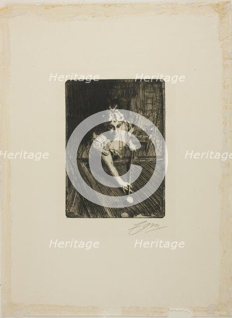 Billiards, 1898. Creator: Anders Leonard Zorn.