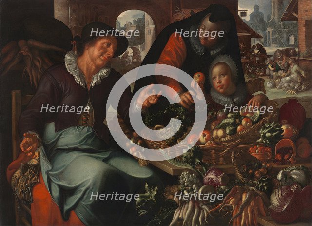 The fruit and vegetable seller, c. 1618. Artist: Wtewael, Joachim (1566-1638)