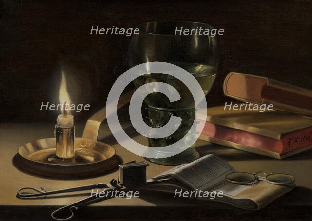 Still Life with Lighted Candle, c1620-1660. Creator: Pieter Claesz.