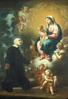 Apparition of the Virgin to Saint Philip Neri, 18th century. Creator: Etienne Parrocel.