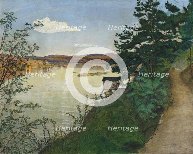 Afternoon sun, 1895. Creator: Harald Sohlberg.