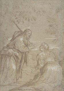 Christ Appearing to Saint Mary Magdalen ("Noli Me Tangere"), ca. 1560. Creator: Attributed to Jacopo Bassano.