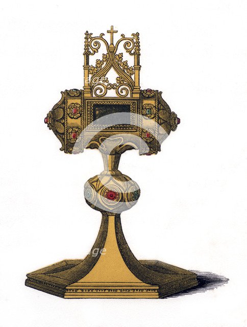 Reliquary, 15th century, (1843).Artist: Henry Shaw
