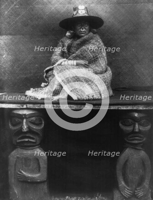 The chief's daughter, 1910 Creator: Edward Sheriff Curtis.