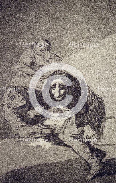 The shameful one (Capricho No 54). Artist: Goya, Francisco, de (1746-1828)