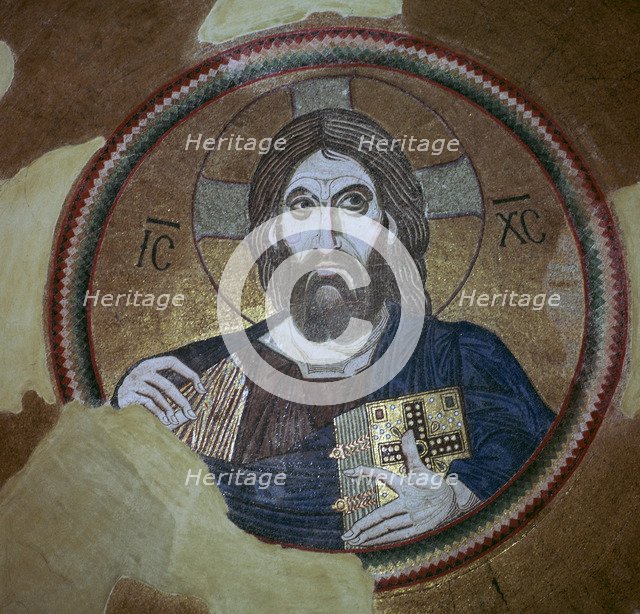 Mosaic of Christ Pantocrator, 11th century. Artist: Unknown