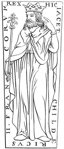 Childeric II (c653-675), 12th century (1849). Artist: Unknown