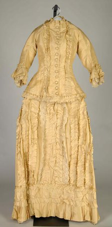 Wedding Dress, American, 1878. Creator: Unknown.