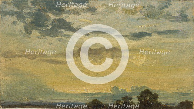 Summer Sunset, early 19th century. Artist: John Constable.