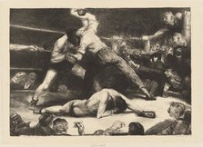 A Knockout, 1921. Creator: George Wesley Bellows.