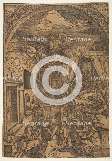 The Birth of the Virgin, from The Life of the Virgin (copy).n.d. Creator: Unknown.