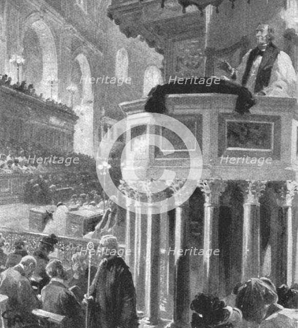 '...Archbishop of Canterbury preaching...after Queen Victoria's Death, 1902', (1901). Creator: Unknown.
