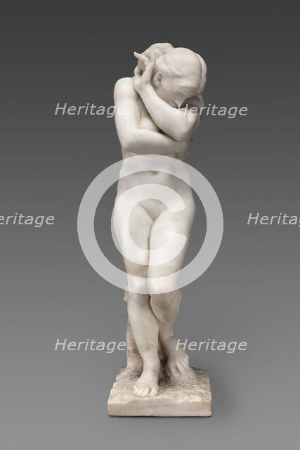 Eve after the Fall, Modeled 1883, carved about 1886. Creator: Auguste Rodin.
