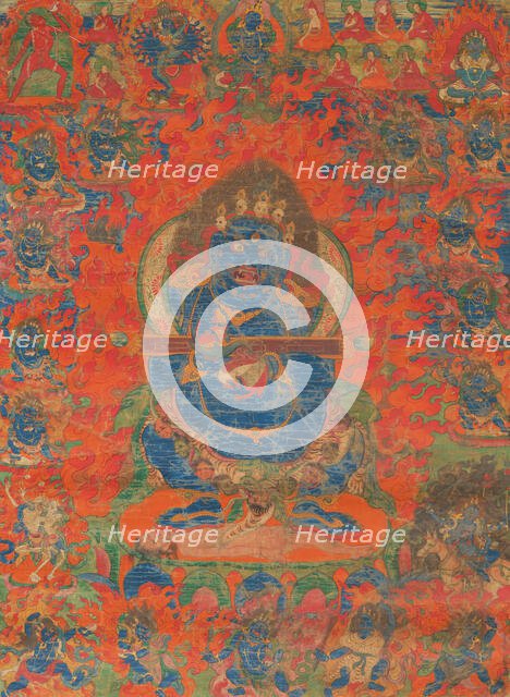 Thangka of Panjaranatha Mahakala (Gur Gonpo), 18th century. Creator: Tibetan culture.