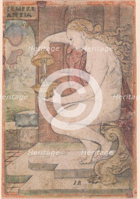 Temperantia (Temperance), c. 1525. Creator: Master I. B..