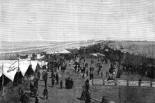 Brighton Volunteer Review: defending force marching into position, seen from the Grand Stand, 1881. Creator: Unknown.