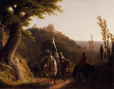 The Duke of Bourbon's Halt at La Riccia, on His March to the Assau Rome, May 3d, 1527, 1834. Creator: Robert Walter Weir.