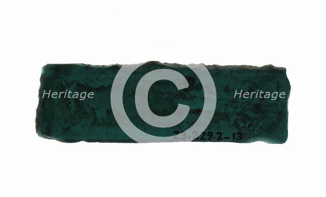 Glass Fragment, French, 12th century. Creator: Unknown.