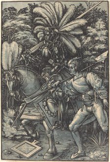 Knight and the Servant, c. 1518. Creator: Hans Wechtlin the Elder.