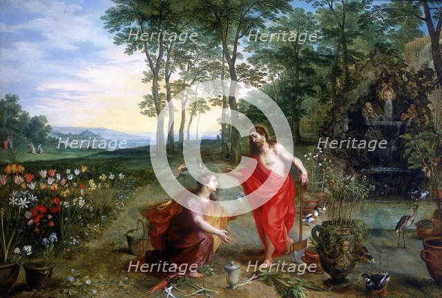 'Noli me tangere' ('Do Not Touch Me'), 17th century. Creator: Jan Brueghel the younger.