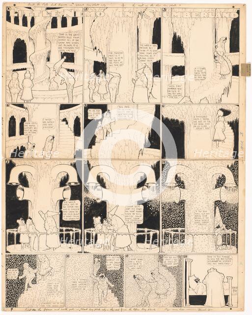 Little Nemo in Slumberland: Climbing the Great North Pole, 1907. Creator: Winsor McCay.