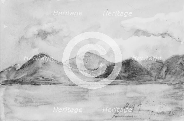 Gulf of Corinth (from Sketchbook), 1904. Creator: Mary Newbold Sargent.