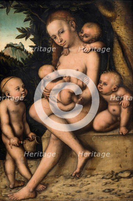 Charity, 1535. Creator: Cranach, Lucas, the Elder (1472-1553).