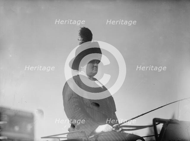 Horse Shows - Miss Ellen Rasmussen Or Mrs. C.W. Watson, 1912. Creator: Harris & Ewing.
