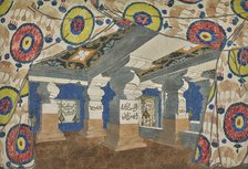 Stage design for the revue "Aladin, or the Wonderful Lamp", 1919. Creator: Bakst, Léon (1866-1924).