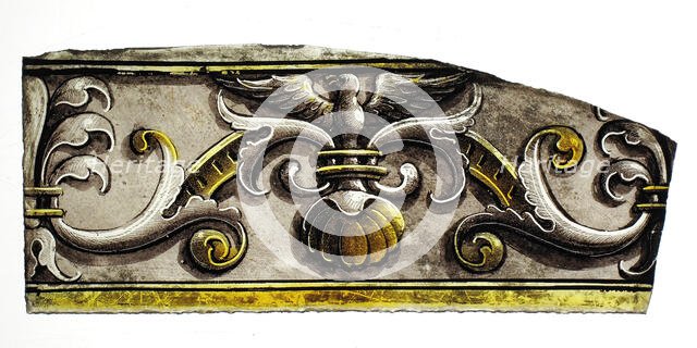 Glass Fragment, European, 16th century. Creator: Unknown.