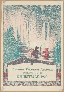 Vocalion Records Bulletin, Christmas, 1922. Artist: Wilfred Fryer