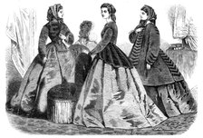 Paris fashions for January 1865, (1864). Creator: Unknown.
