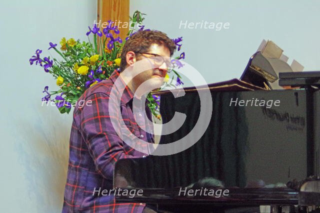 Barry Green, Elaine Delmar and Friends, National Jazz Archive Fundraiser, Loughton, Essex, 2022. Creator: Brian O'Connor.