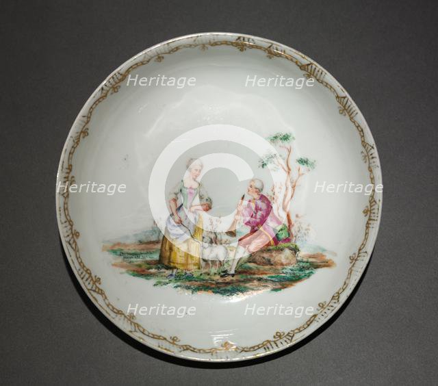 Saucer, c. 1750-1770. Creator: Meissen Porcelain Factory (German).