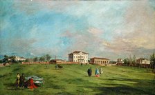 The Villa Loredan, Paese, early 1780s. Creator: Francesco Guardi.