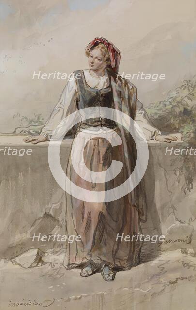 Indecision, 1859-1865. Creator: Paul Gavarni.