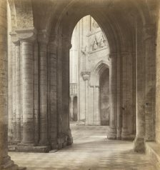 Ely Cathedral: Late Afternoon Across the Transepts, c. 1891. Creator: Frederick Henry Evans.