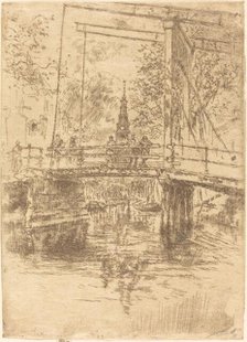 Little Drawbridge, Amsterdam, 1889. Creator: James Abbott McNeill Whistler.
