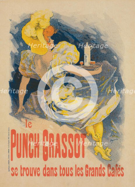 Affiche pour le "Punch Grassot", c1896. Creator: Jules Cheret.