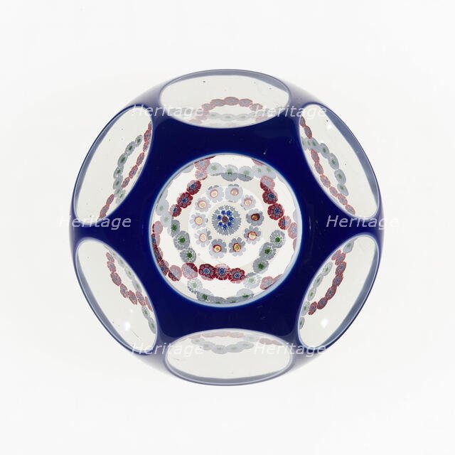 Paperweight, France, c. 1845/60. Creator: Baccarat Glasshouse.