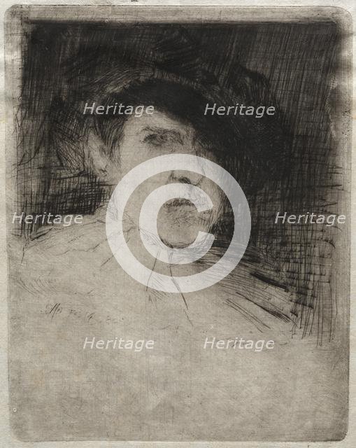 Self-Portrait in Costume, 1880. Creator: Otto H. Bacher (American, 1856-1909).